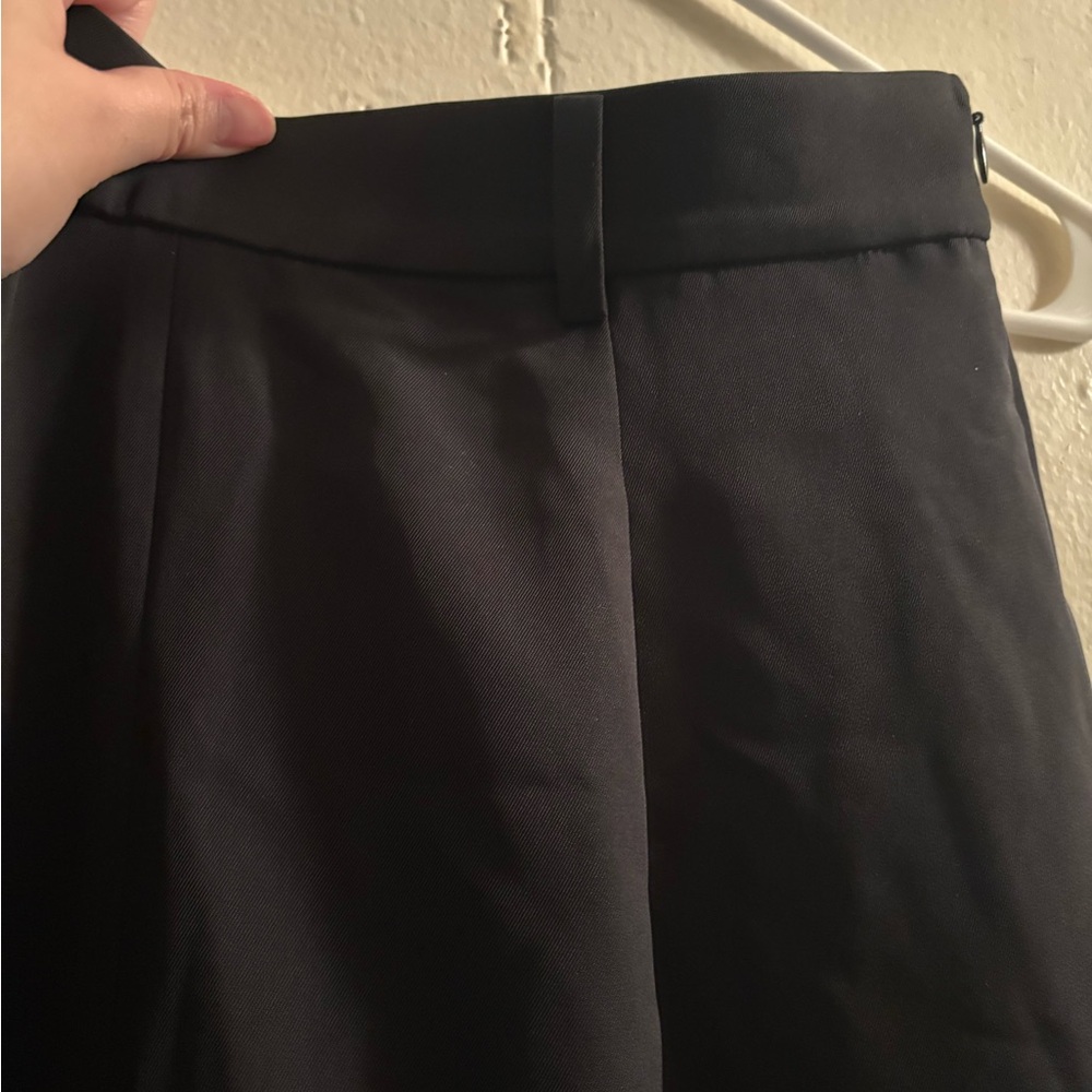 Uniqlo - Black Women's Cropped Wide Leg Culottes - Size M - Picture 5 of 7